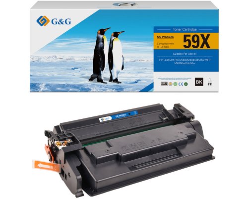 КАСЕТА ЗА HP Laserjet Pro M304/M404/MFP M428 - HIGH CAPACITY - CF259X - /59X/ - Black - WITH CHIP / С ЧИП - PN NT-PH259XCF - G&G