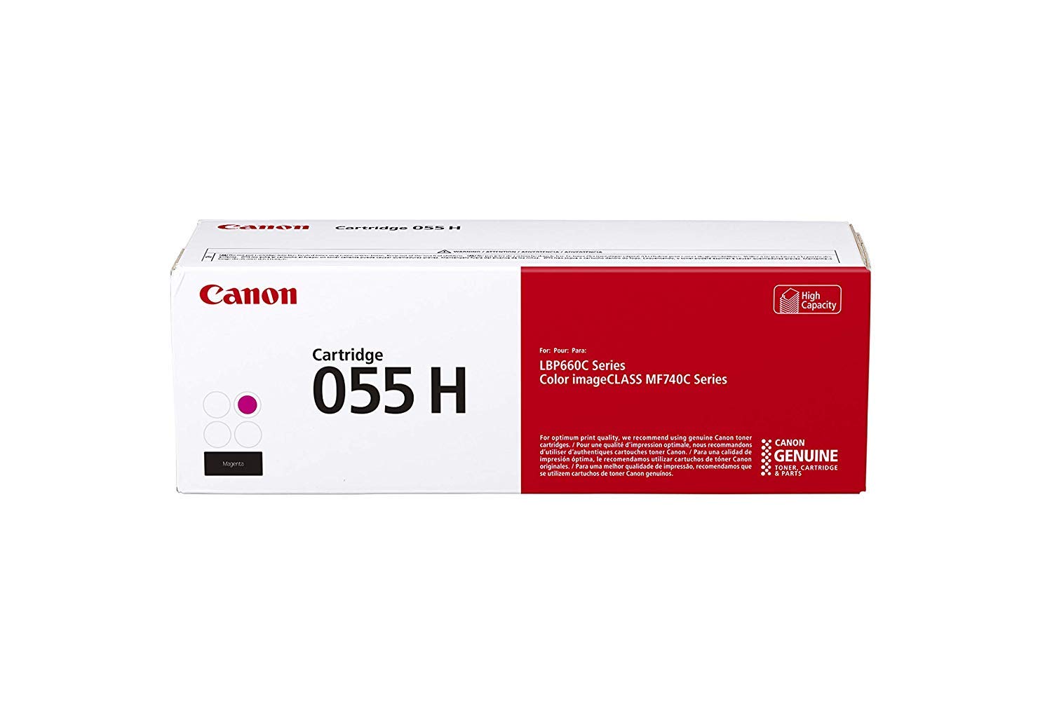 Тонер касета за Canon ImageClass LBP664/MF741/MF743/MF745/MF746 - HIGH CAPACITY - Toner - 055HMP - Magenta - XL - PN 3018C004