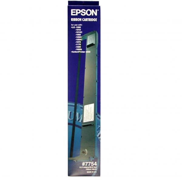 ЛЕНТА ЗА МАТРИЧЕН ПРИНТЕР EPSON LQ 1000/1010/1050+/1070/1170 - /7754/ - 16 m x 12,7 mm - Black - PN C13S015022