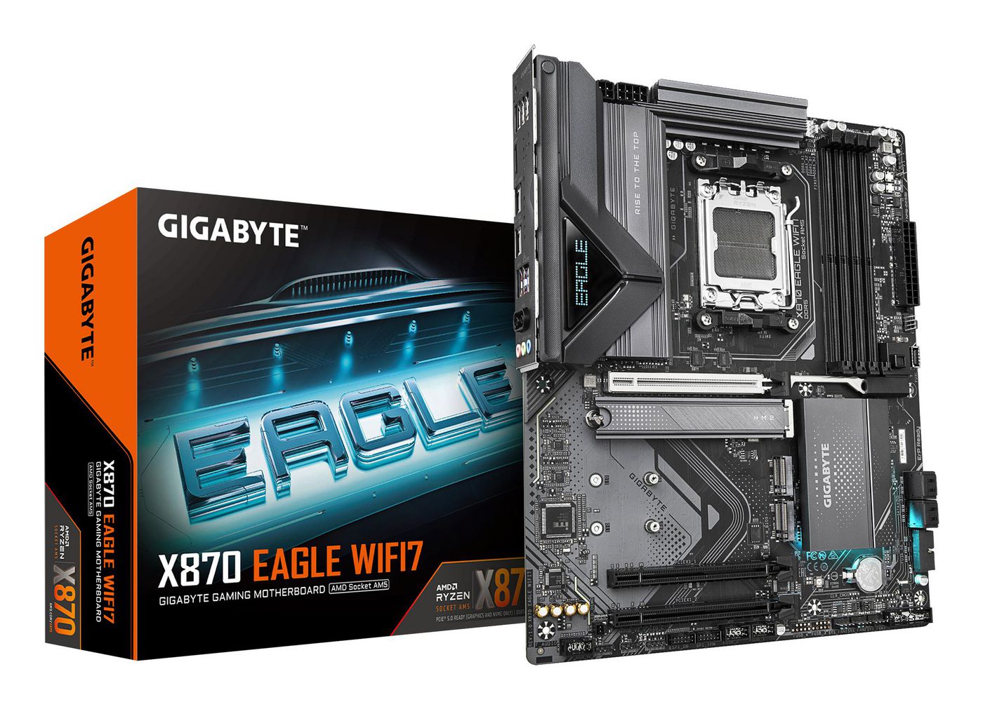 Дънна платка Gigabyte Motherboard X870 Eagle WiFi7 / X870 EAGLE WIFI7 Black - PN X870 EAGLE WIFI7