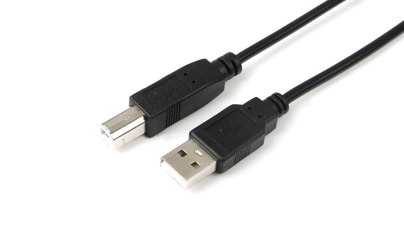 КАБЕЛ MICROCONNECT USB 2.0 A to B - 1,8 m - Black - PN USBAB2B