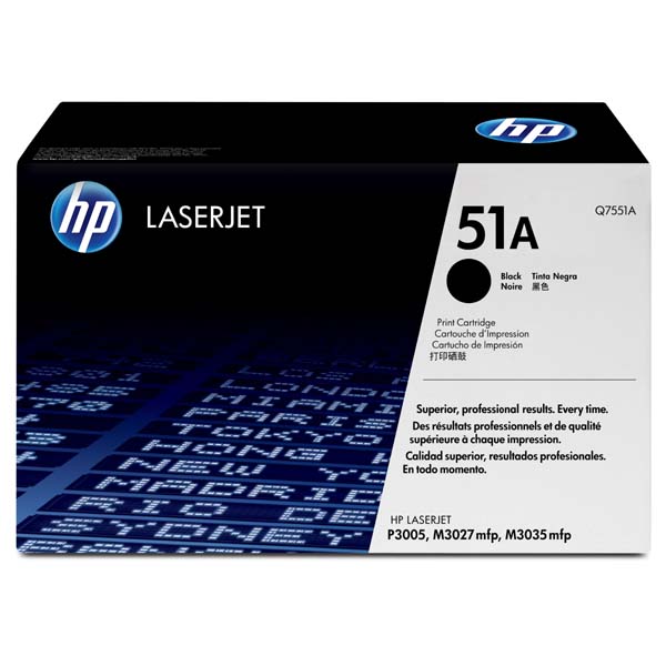 КАСЕТА ЗА HP Laserjet P3005/M3035 MFP/M3027 MFP - Black - /51A/ - PN Q7551A