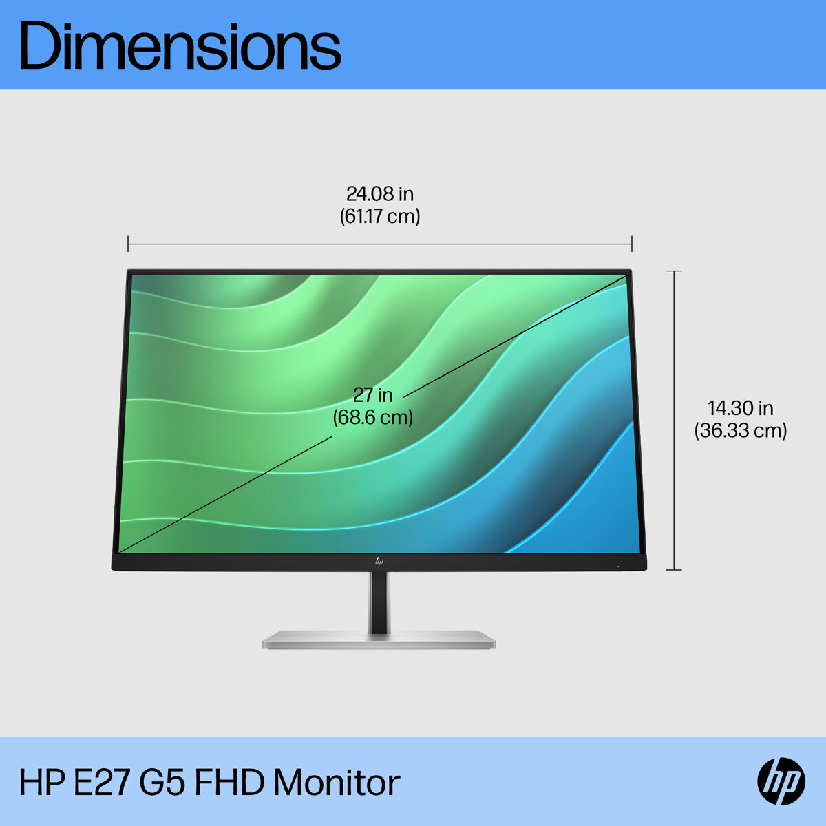 Монитор 27" HP Monitor 6N4E2AA / 6N4E2AA#ABB Black - PN 6N4E2AA#ABB