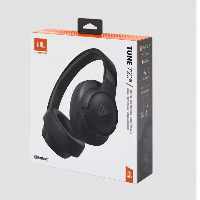 СЛУШАЛКИ JBL TUNE 720BT - Black - PN JBLT720BTBLK