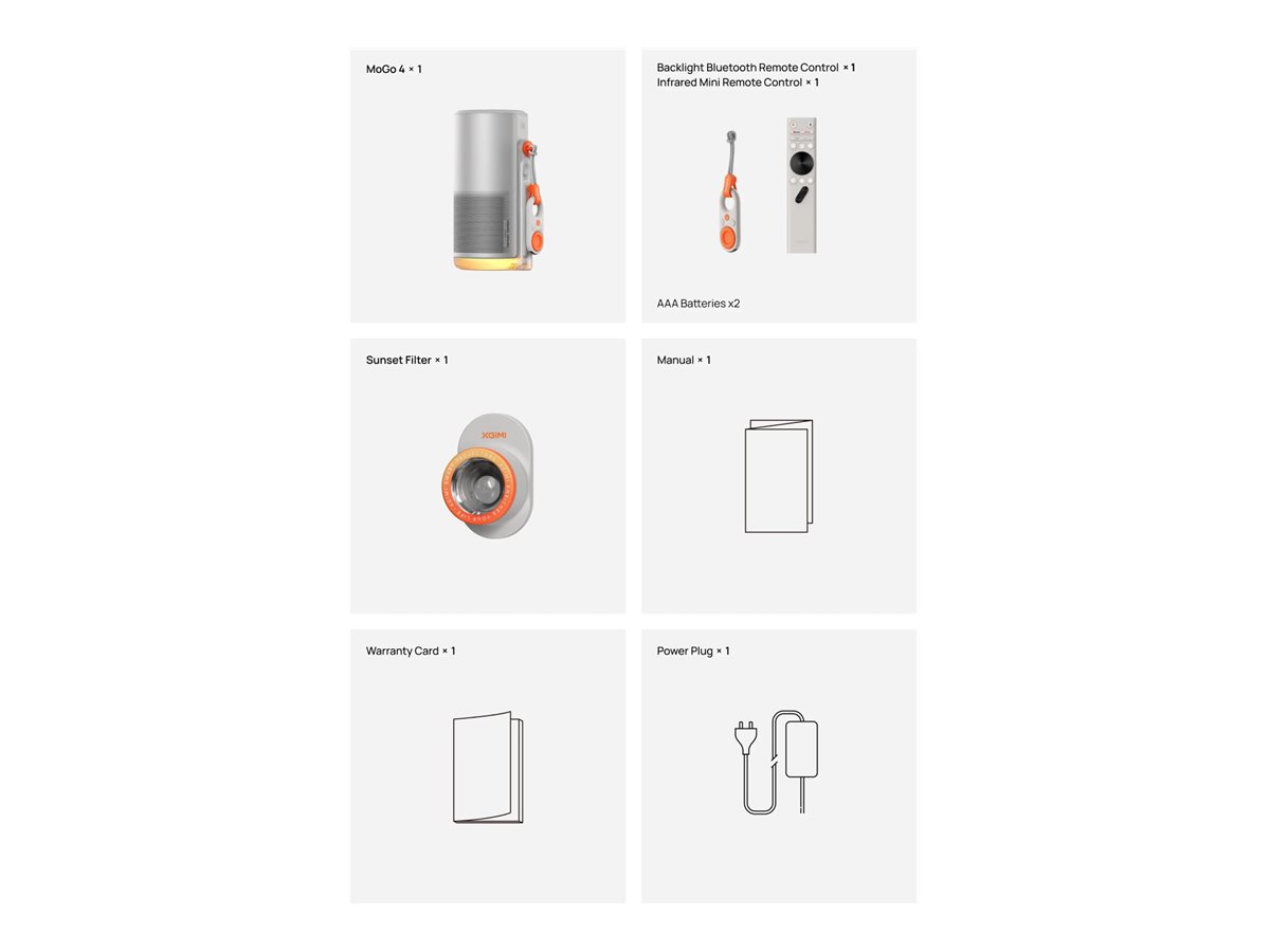 Проектор Xgimi Projector MoGo 4 Silver - PN WK08K