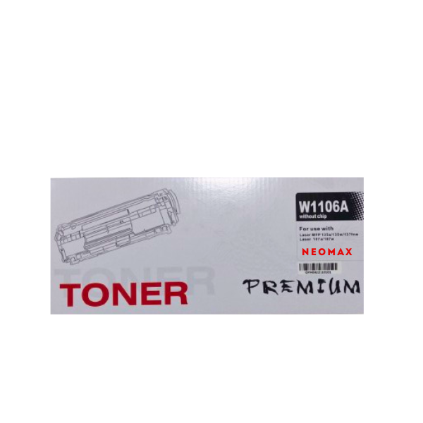 КАСЕТА ЗА HP Laser MFP 135/137/107 - /106A/ - W1106A - WITHOUT CHIP / БЕЗ ЧИП! - Black - PN HT-W1106A - NEOMAX