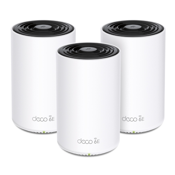Безжична Wi-Fi система TP-LINK Mesh-WLAN-System XE75 / DECO XE75(3-Pack) - White - 3-Pack - PN DECO XE75(3-Pack)