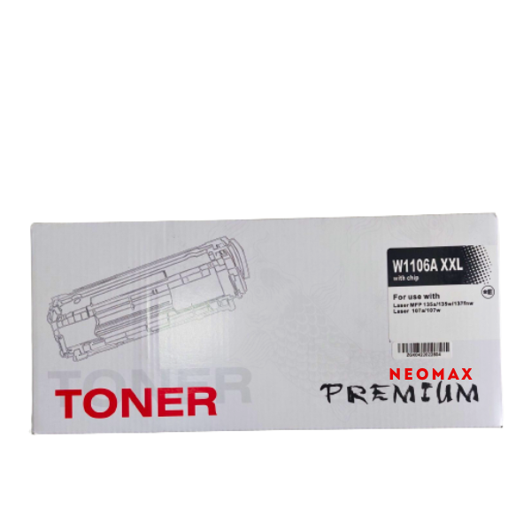 КАСЕТА ЗА HP Laser MFP 135/137/107 - /106A/ - W1106A - XXL - WITH CHIP / С ЧИП - EXTRA HIGH CAPACITY - PN HT-W1106XXL - NEOMAX