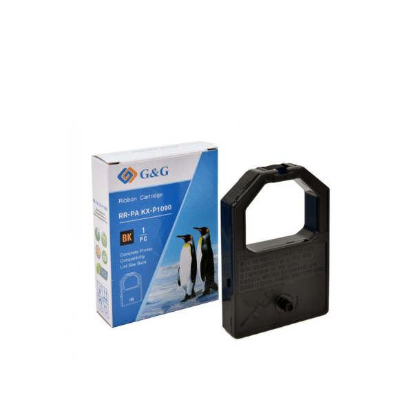 ЛЕНТА ЗА МАТРИЧЕН ПРИНТЕР PANASONIC KX-P 110/145/1080/1090/1124/1150/1160/1121/2030/1190/1180/2150/1693 - PN ND-R0007 / RR-PA-KX-P1090-BK - 1,8 m x 8 mm - Black - G&G