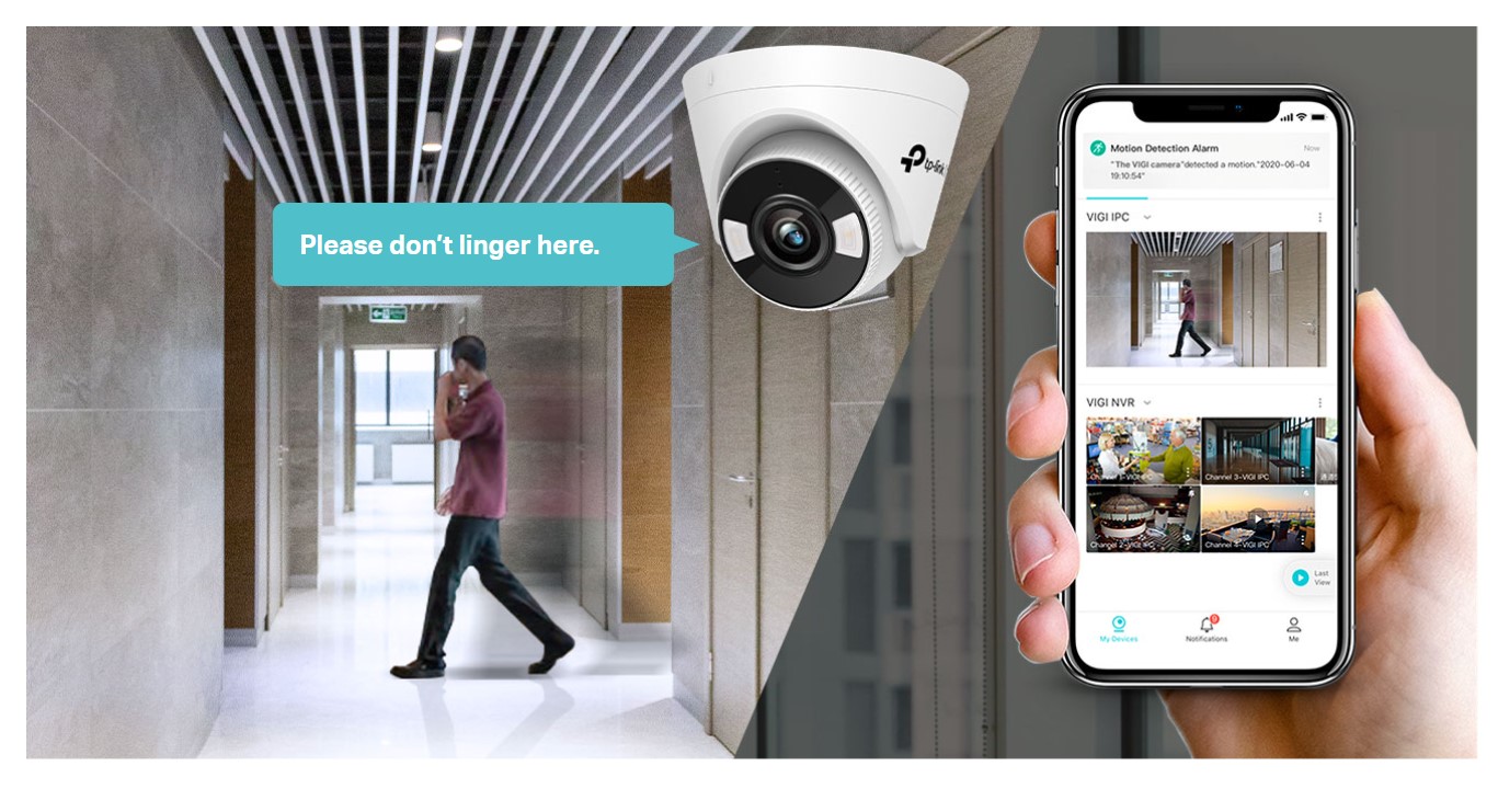 Камера за видеонаблюдение TP-LINK Surveillance camera C450 4mm / VIGI C450(4MM) - White - PN VIGI C450(4MM)