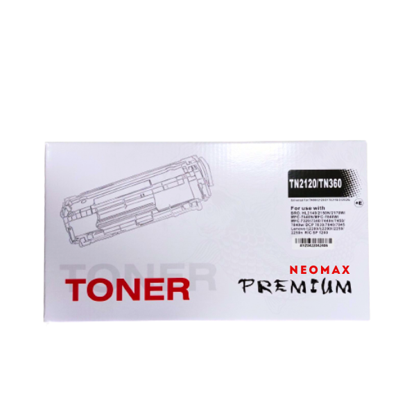 УНИВЕРСАЛНА КАСЕТА ЗА BROTHER HL 2140/2150N/2170W/2100 Series/MFC 7440/7840 - TN2110 (TN-2110) / TN2120 (TN-2120) / TN360 (TN-360) - Black - PN BT-TN2120 - NEOMAX