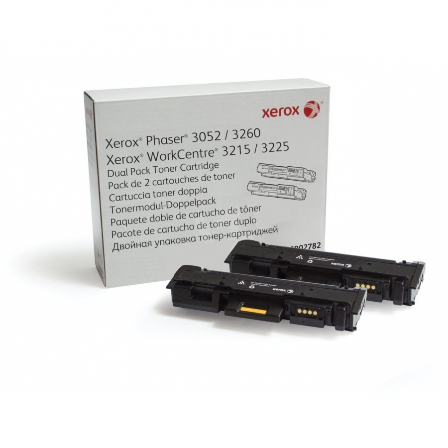 КОМПЛЕКТ 2 КАСЕТИ ЗА XEROX Phaser 3052/3260/WorkCentre 3215/3225 - Black - DUAL PACK - PN 106R02782