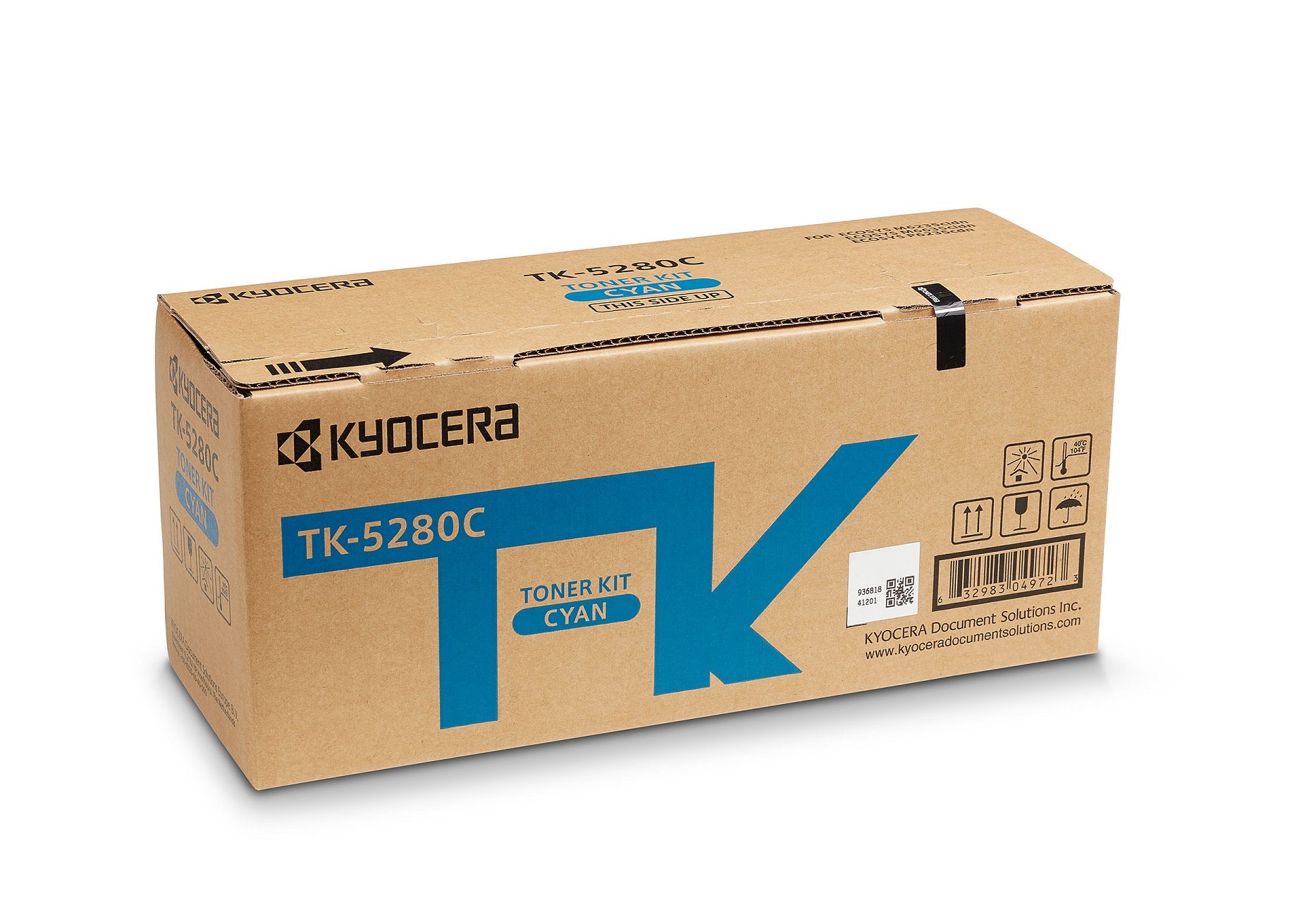 Тонер касета за Kyocera ECOSYS P6235cdn/M6635cidn/M6235cidn/M6235cidnt - Toner - TK-5280C (TK5280C) / 1T02TWCNL0 - Cyan - PN 1T02TWCNL0