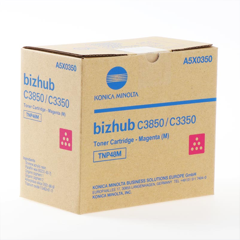 Тонер касета за Konica Minolta bizhub C3350/C3850/C3850FS - Toner - TNP48M (TNP-48M) / A5X0350 - Magenta - PN A5X0350
