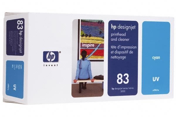 ГЛАВА (PRINTHEAD) ЗА HEWLETT PACKARD DesingnJet 5000/5000PS - Cyan head + kit - PN C4961A