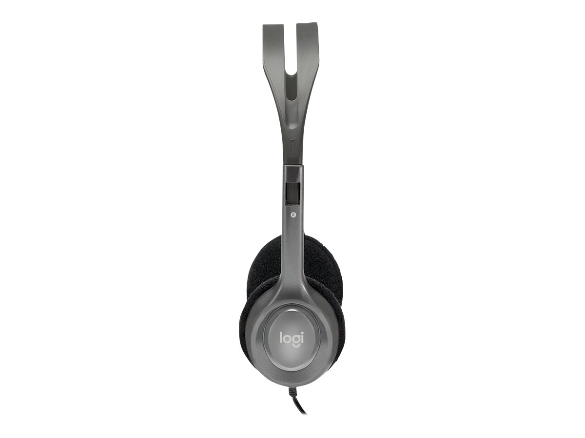СЛУШАЛКИ LOGITECH H110 - Wired - Silver - PN 981-000271