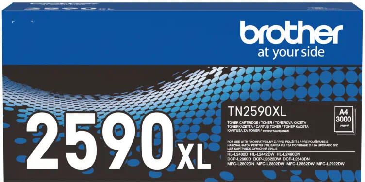 КАСЕТА ЗА BROTHER HL L2400DW/L2402D/L2442DW/L2445DW/L2447DW/L2460DN/L2865DW - HIGH CAPACITY - Black - PN TN2590XL (TN-2590XL)