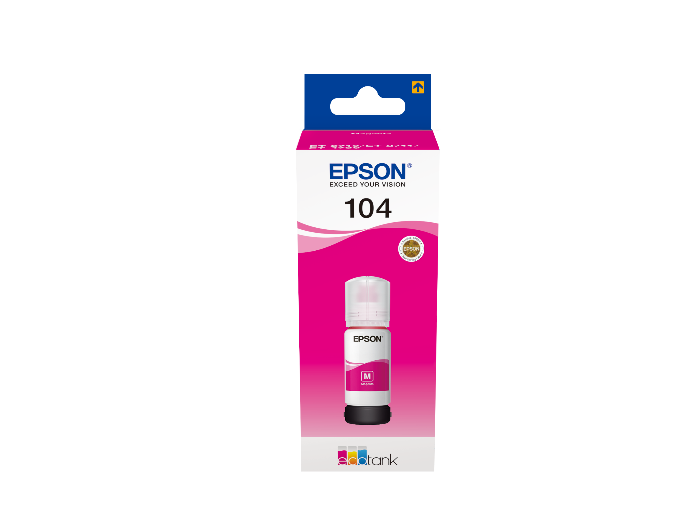 Бутилка мастило за Epson EcoTank ET-2710/ET-2860/ET-2870 Series - Ink - /104/ / C13T00P340 - Magenta - PN C13T00P340