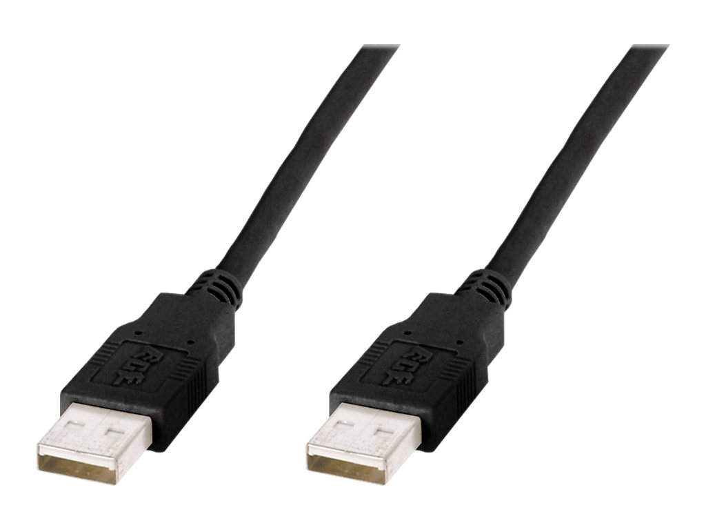 КАБЕЛ USB DIGITUS - USB-A към USB-A - 5,0 m - Black - PN AK-300101-050-S