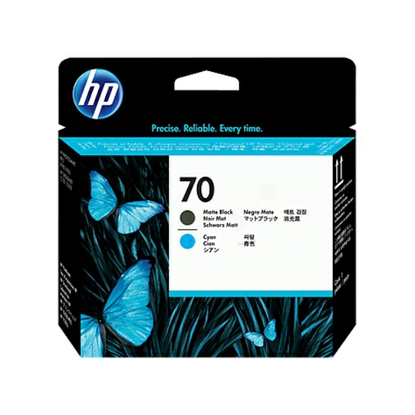 ГЛАВА (PRINTHEAD) ЗА HEWLETT PACKARD Photosmart Pro B9180 Professional Photo Printer/Designjet Z2100/Z3100/Z3200/Z5200 - Matte Black and Cyan Printhead - /70/ - PN C9404A