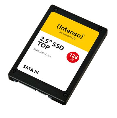 ВЪТРЕШЕН ТВЪРД ДИСК Intenso SSD Top - 128 GB - 2,5" - SATA 6 GB/s - PN 3812430