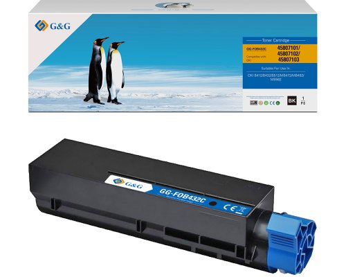 КАСЕТА ЗА OKI B432/B512/MB492/MB562 - 45807111 - Black - PN NT-FOB432XXC - G&G