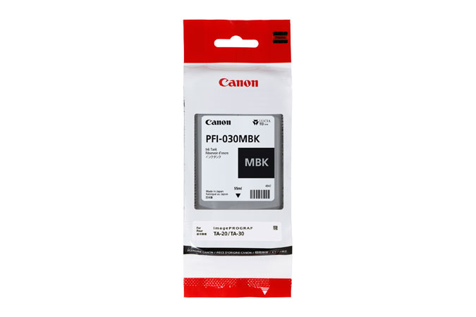 Глава за Canon imagePROGRAF TM Series - Ink - PFI030MBK (PFI-030MBK) / 3488C001 - Matte Black - PN 3488C001