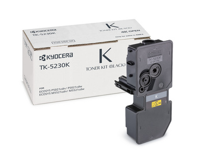 Тонер касета за Kyocera ECOSYS P5021 Series/ECOSYS M5521cdn - Toner - HIGH CAPACITY - TK-5230K (TK5230K) / 1T02R90NL0 - Black - XL - PN 1T02R90NL0