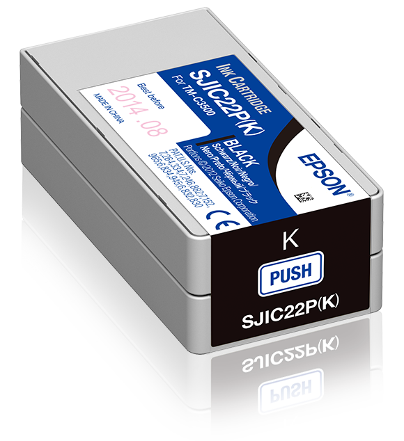 Глава за Epson ColorWorks C3500/TM-C3500 - Ink - SJI-C-22-P-(K) - SJIC22PK / C33S020601 - Black - PN C33S020601