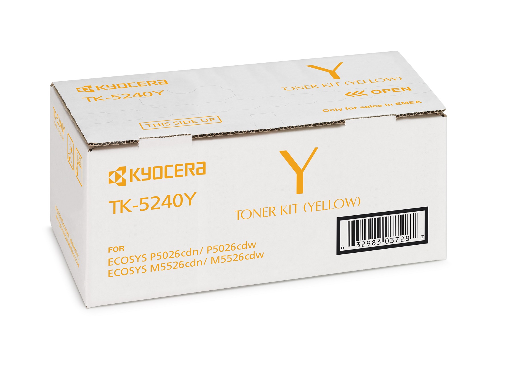 Тонер касета за Kyocera ECOSYS M5526/P5026cdw/P5026cdn Series - Toner - TK-5240Y (TK5240Y) / 1T02R7ANL0 - Yellow - PN 1T02R7ANL0