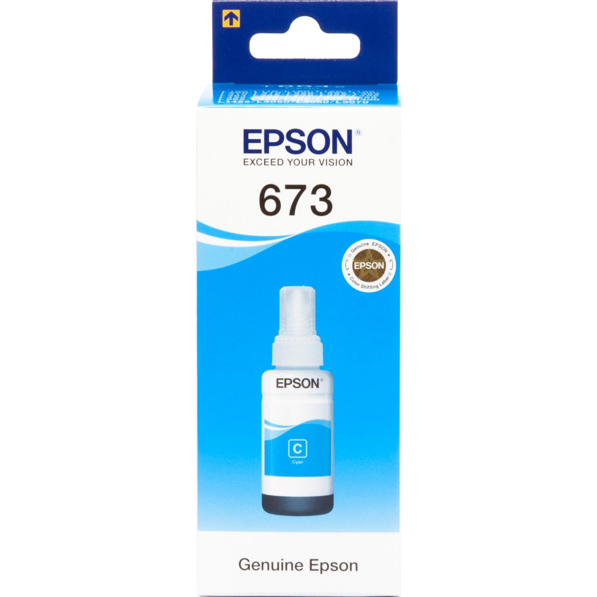 БУТИЛКА МАСТИЛО ЗА EPSON EcoTank L800/L810/L850/L1800/L805 - Ink Bottle - Cyan - /673/ - T6732 - PN C13T67324A