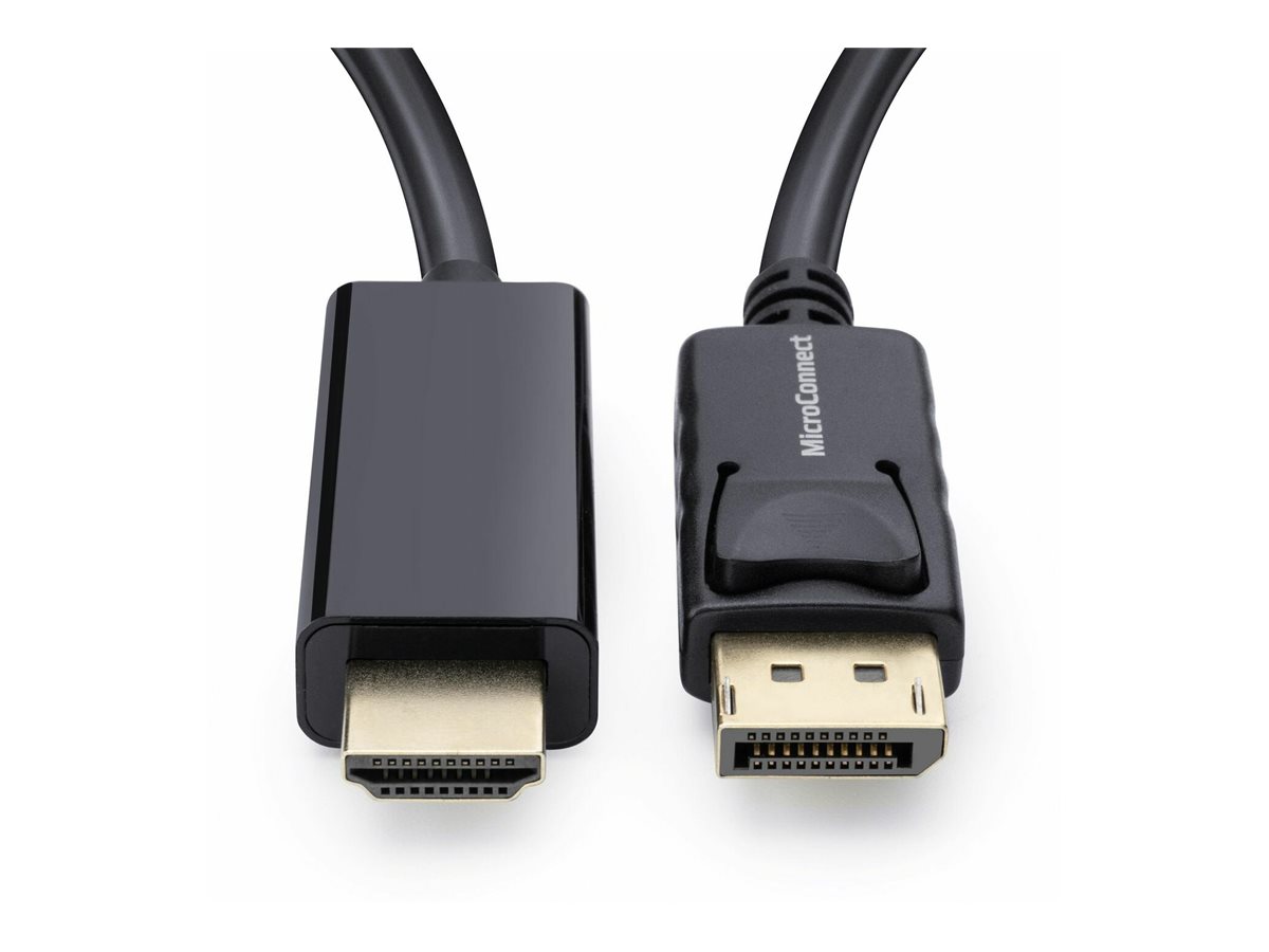 КАБЕЛ MICROCONNECT DisplayPort 1.2 - DisplayPort към HDMI - HDMI - 2,0 m - PN MC-DP-HDMI-200