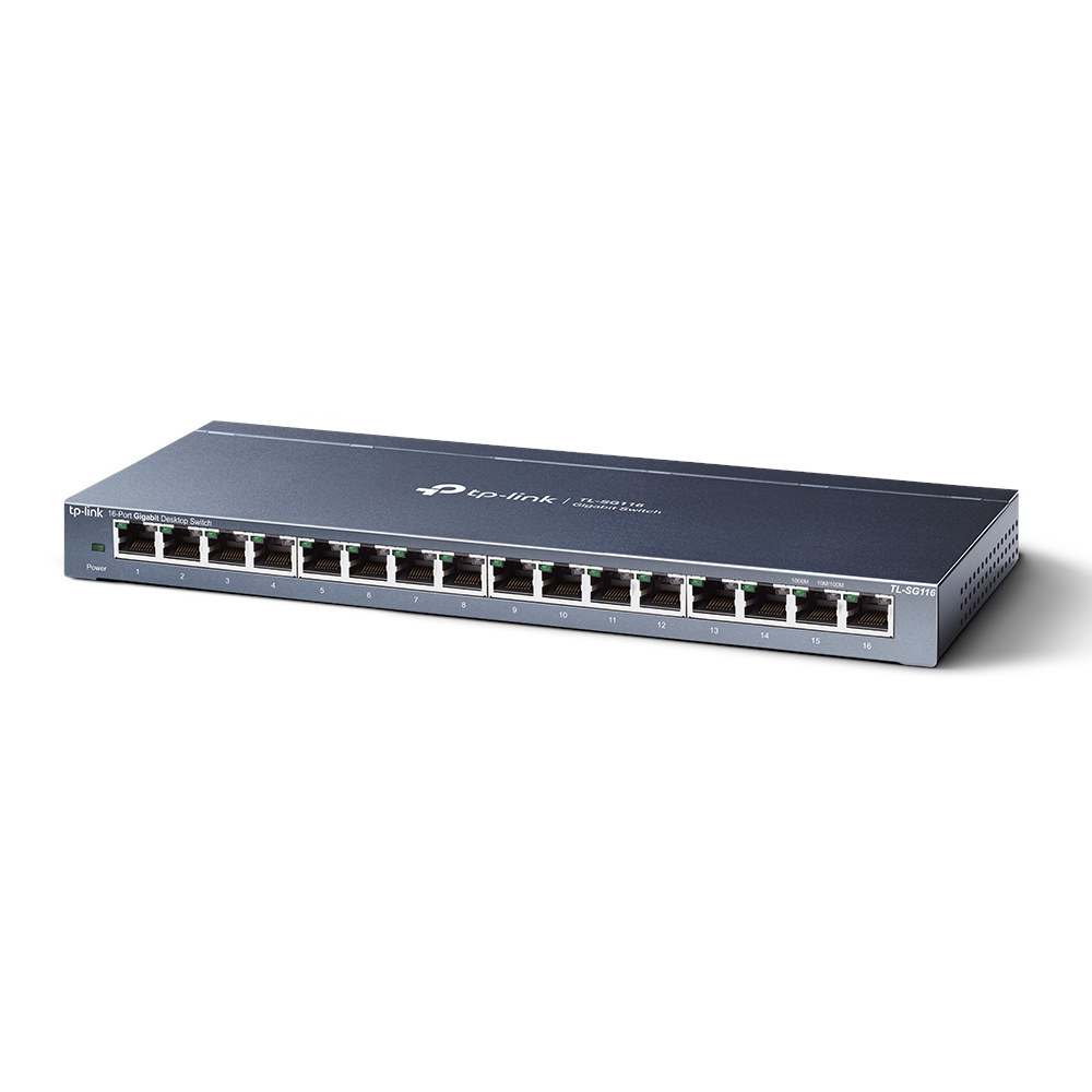 Суич TP-LINK Switch TL-SG116 / TL-SG116 - Black - PN TL-SG116