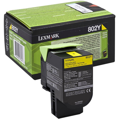 КАСЕТА ЗА LEXMARK CX310/CX410/CX510 - Yellow - Return program cartridge -  /802Y/ - PN 80C20Y0