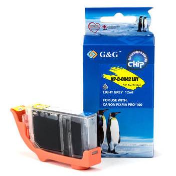 ГЛАВА ЗА CANON PIXMA PRO 100 - Light Grey  - ink tank - WITH CHIP /  С ЧИП - /42/ - CLI-42LGY (CLI42LGY) - 6391B001 - PN NC-C-0042LGY/C - G&G