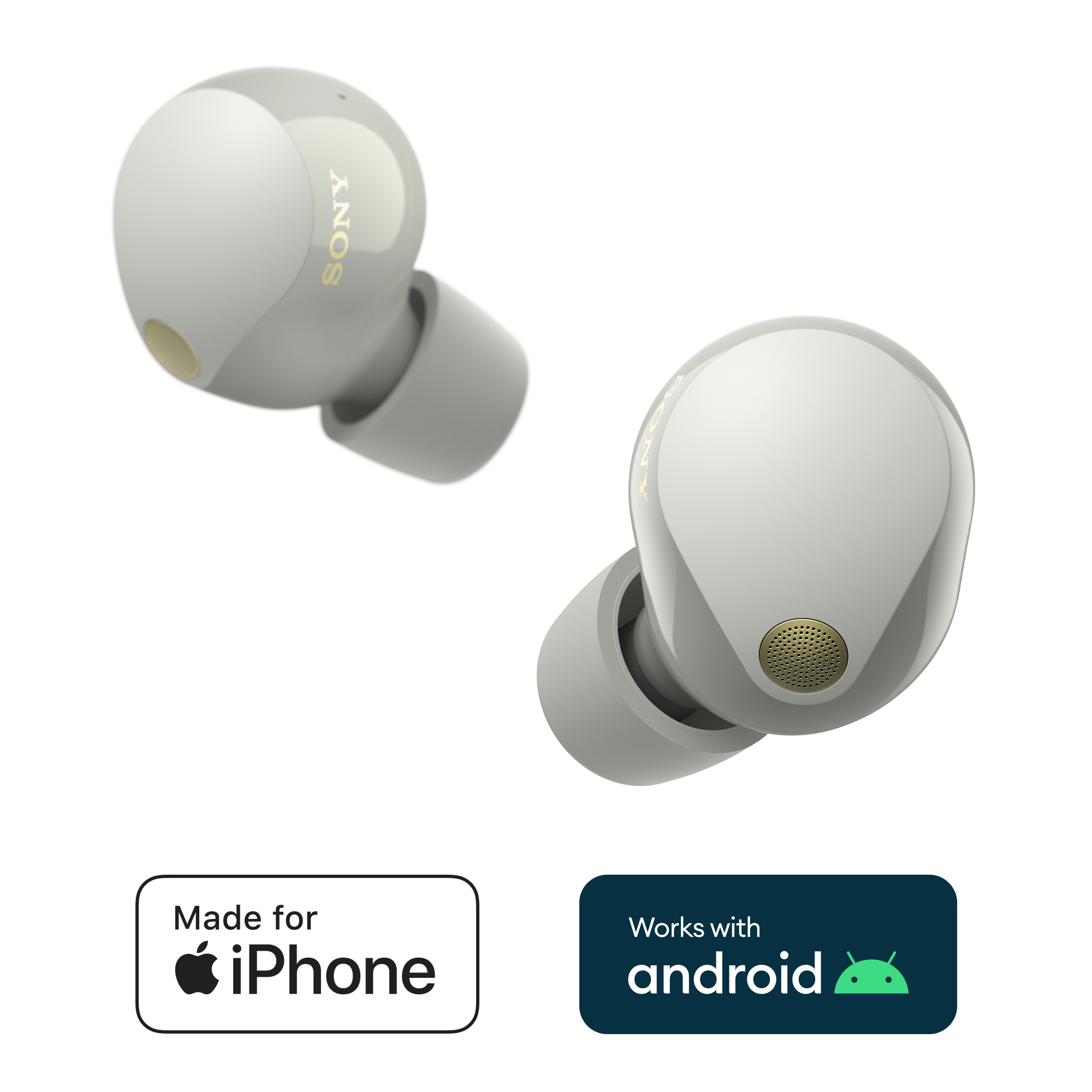 Слушалки Sony Headphones WF1000XM5S / WF1000XM5S.CE7 - Silver - PN WF1000XM5S.CE7