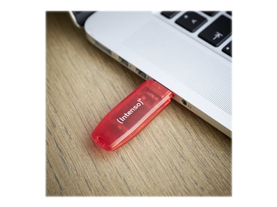 ФЛАШ ПАМЕТ Intenso USB flash drive Rainbow Line - USB 2.0 - 128 GB - Red - PN 3502491