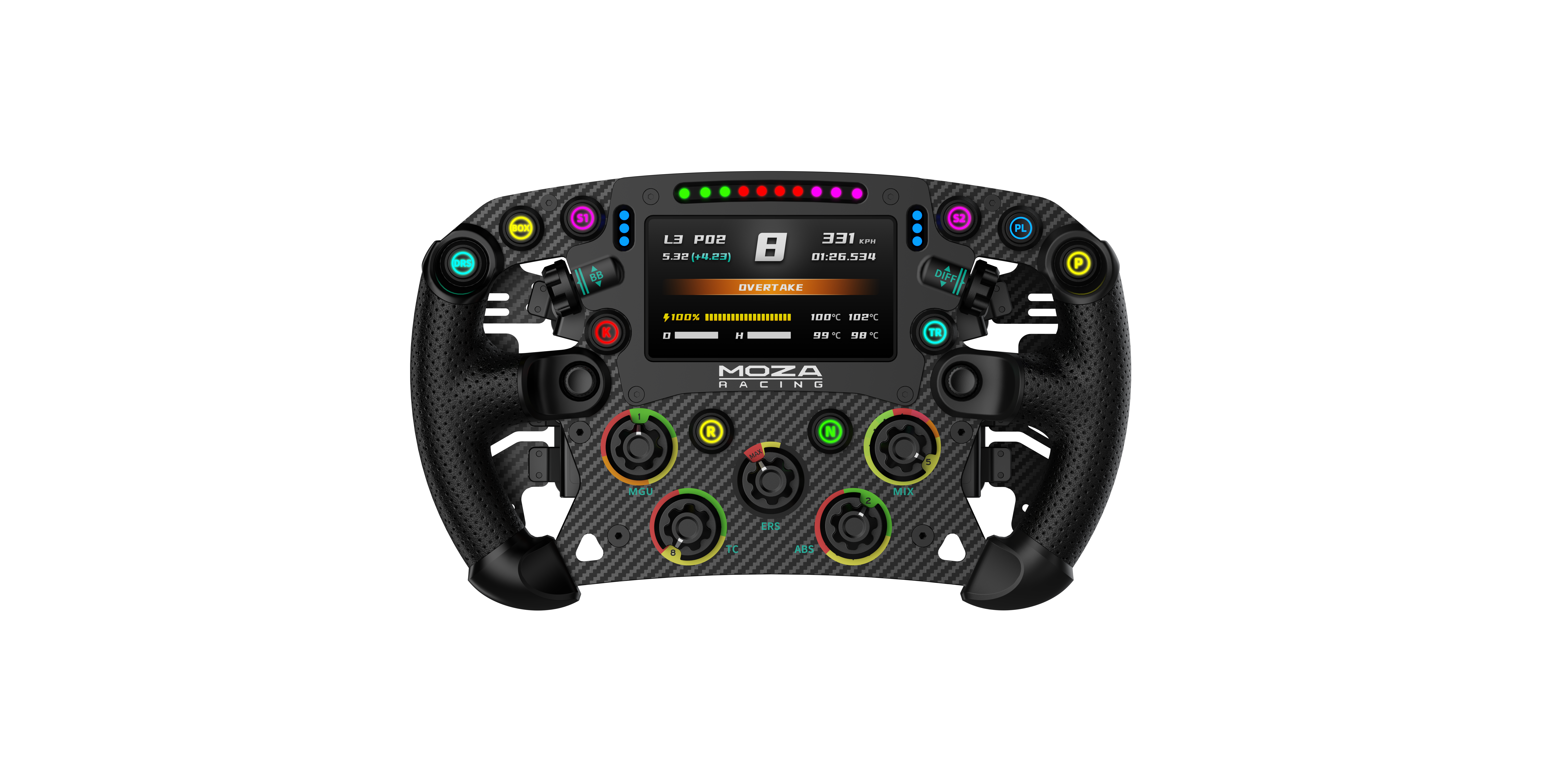 Волан Moza Racing Controller FSR2 Formula Wheel / RS068 Black - PN RS068
