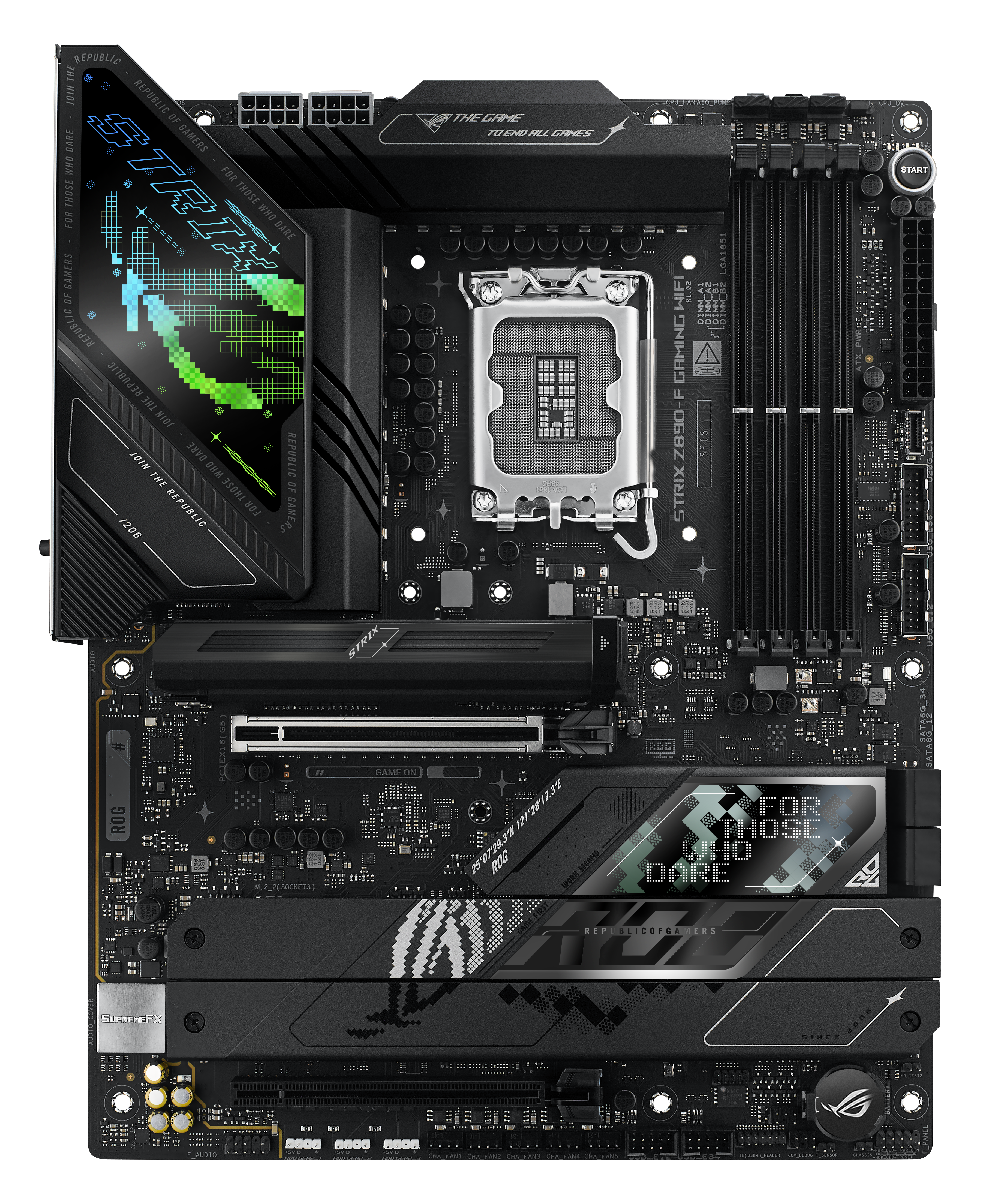 Дънна платка Asus Motherboard ROG Strix Z890-F Gaming WiFi / 90MB1I40-M0EAY0 - Black - PN 90MB1I40-M0EAY0