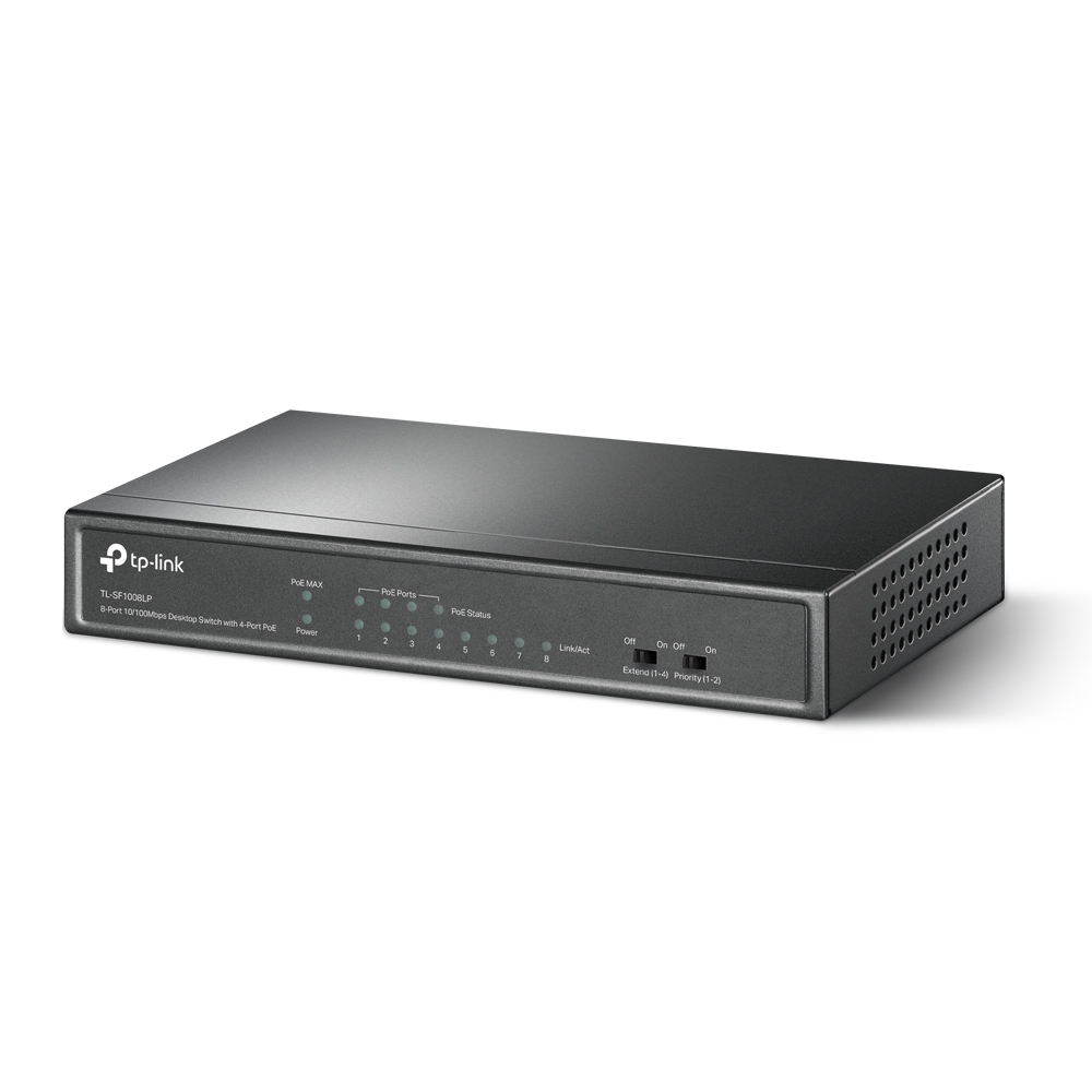 Суич TP-LINK Switch TL-SF1008LP / TL-SF1008LP - Black - PN TL-SF1008LP