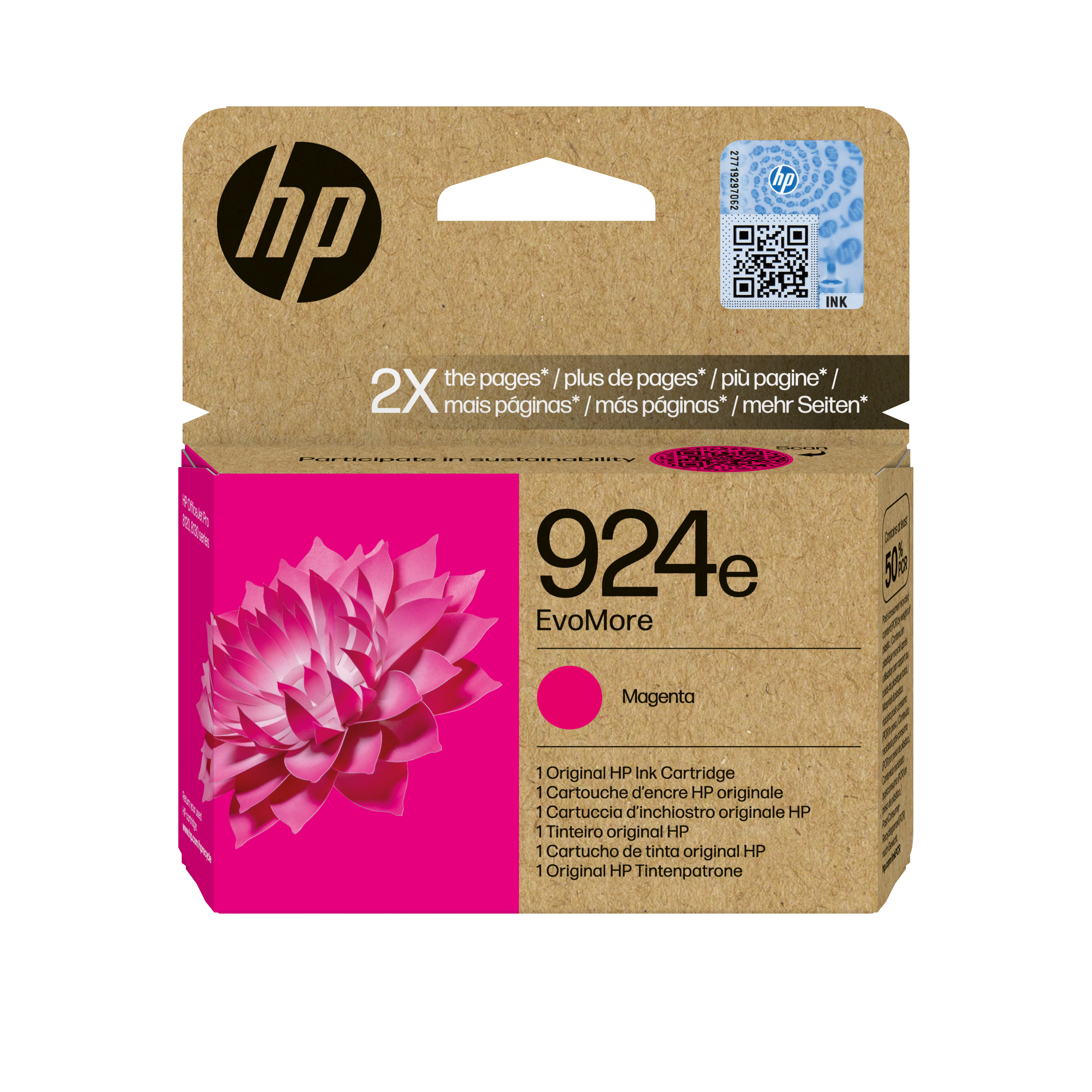 Глава за HP OfficeJet Pro 8139e/8120/8138e/8120e - Ink - /924E/ / 4K0U8NE - Magenta - XL - PN 4K0U8NE