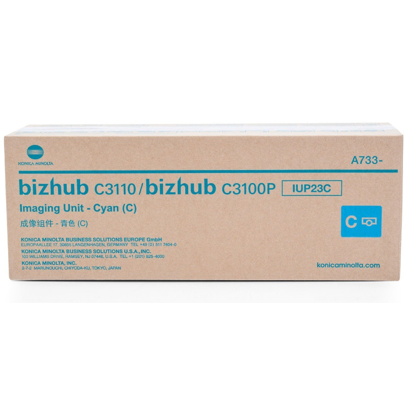 БАРАБАННА КАСЕТА ЗА KONICA MINOLTA BIZHUB C3100/C3100P/C3110 - Cyan - DRUM UNIT - IUP23C (IUP-23C) -  PN A7330KH