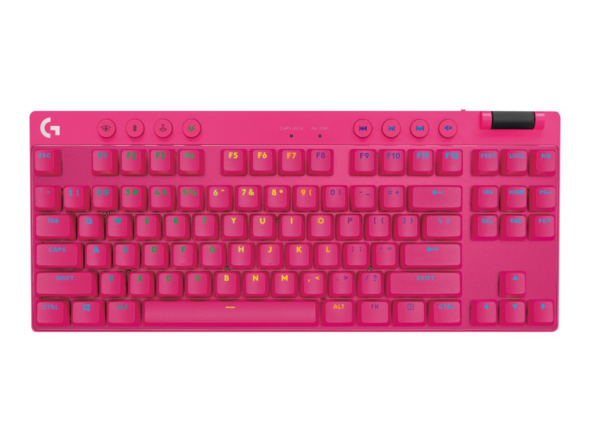 Гейминг клавиатура Logitech Keyboard G Pro X TKL Lightspeed / 920-012159 - Pink - PN 920-012159