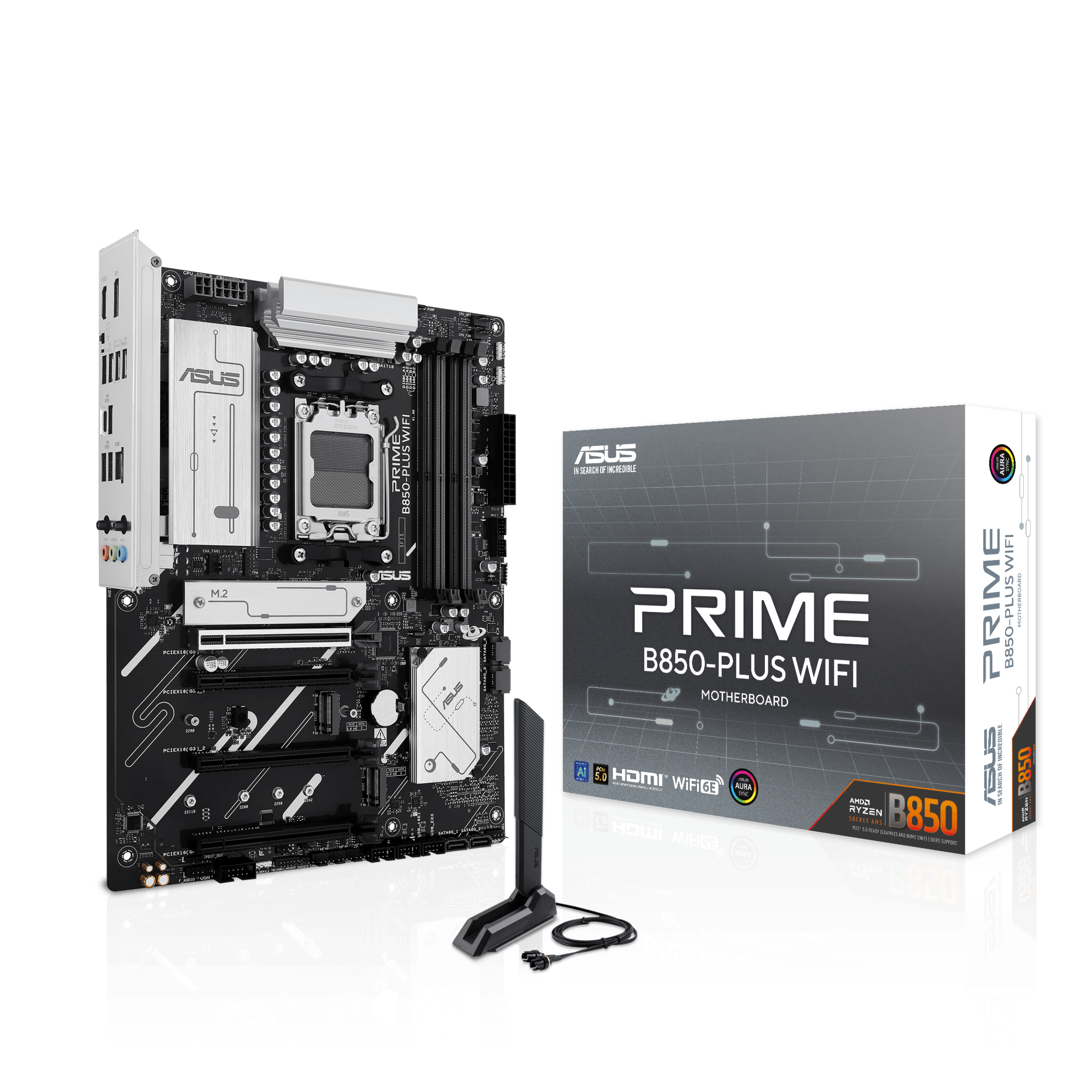 Дънна платка Asus Motherboard PRIME B850-PLUS WIFI / 90MB1L80-M0EAY0 - Black - PN 90MB1L80-M0EAY0