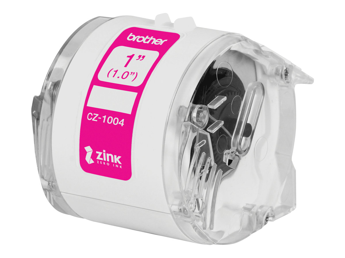 ЛЕНТА ЗА ЦВЕТЕН ЕТИКЕТЕН ПРИНТЕР BROTHER VC 500 - CONTINIOUS PAPER TAPE - FULL COLOR - NO INK - 5 m x 25 mm - PN CZ1004 (CZ-1004)