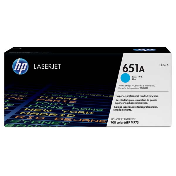 КАСЕТА ЗА HP LaserJet Enterpise 700 Color MFP M775 Series - Cyan - /651A/ - PN CE341A