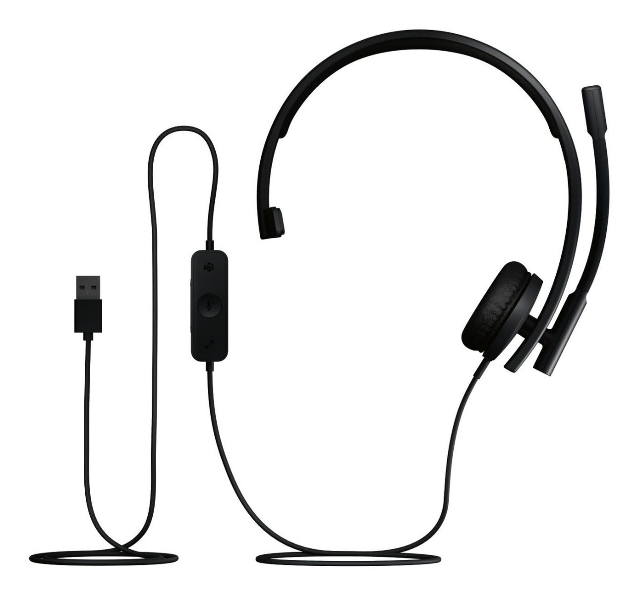 Слушалки Logitech Headset H570e Mono MS USB-A / 981-001426 Black - PN 981-001426