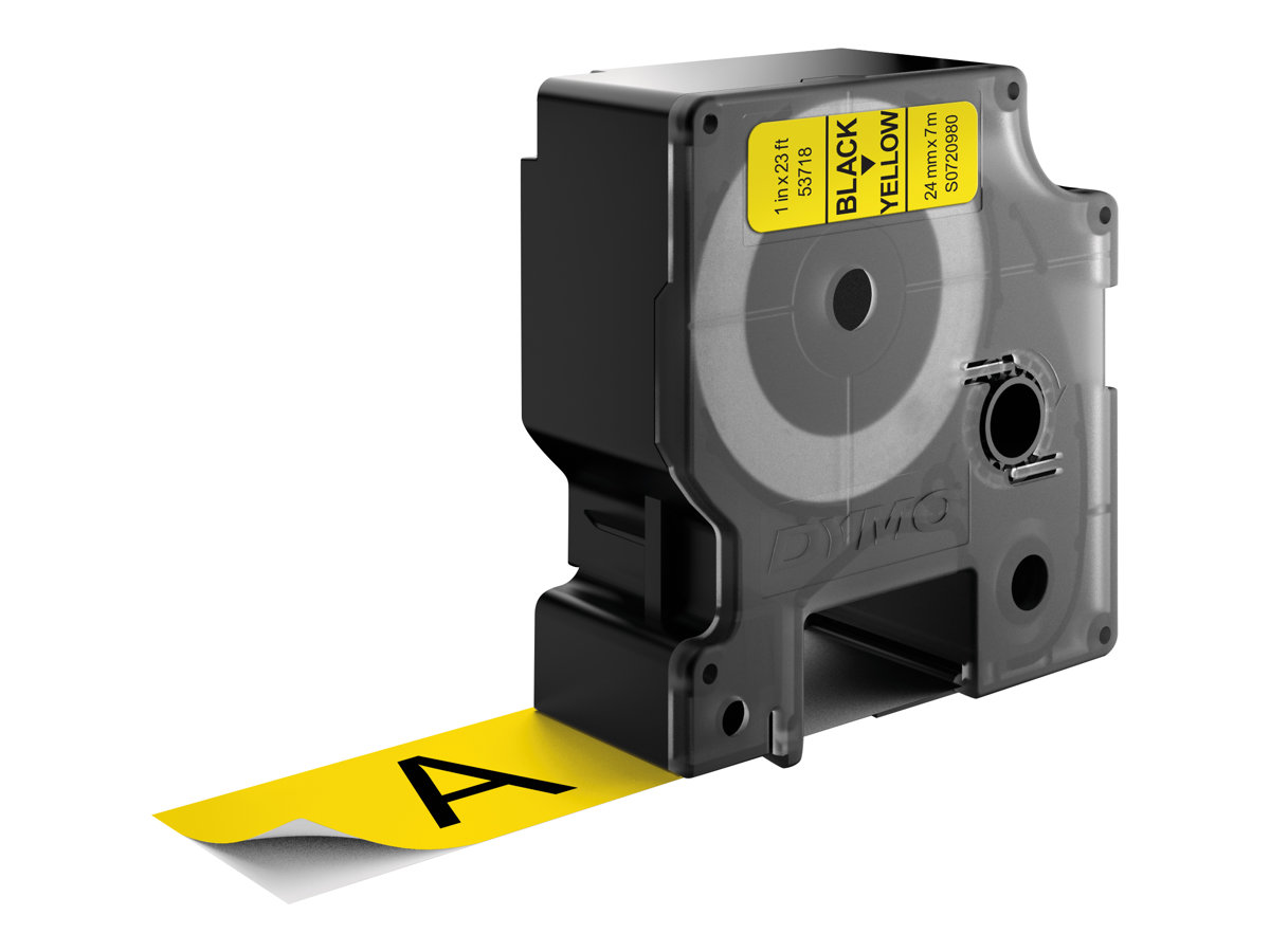 Лента за етикетни принтери Dymo Ribbon 53718 / S0720980 - Black on Yellow - PN S0720980 +