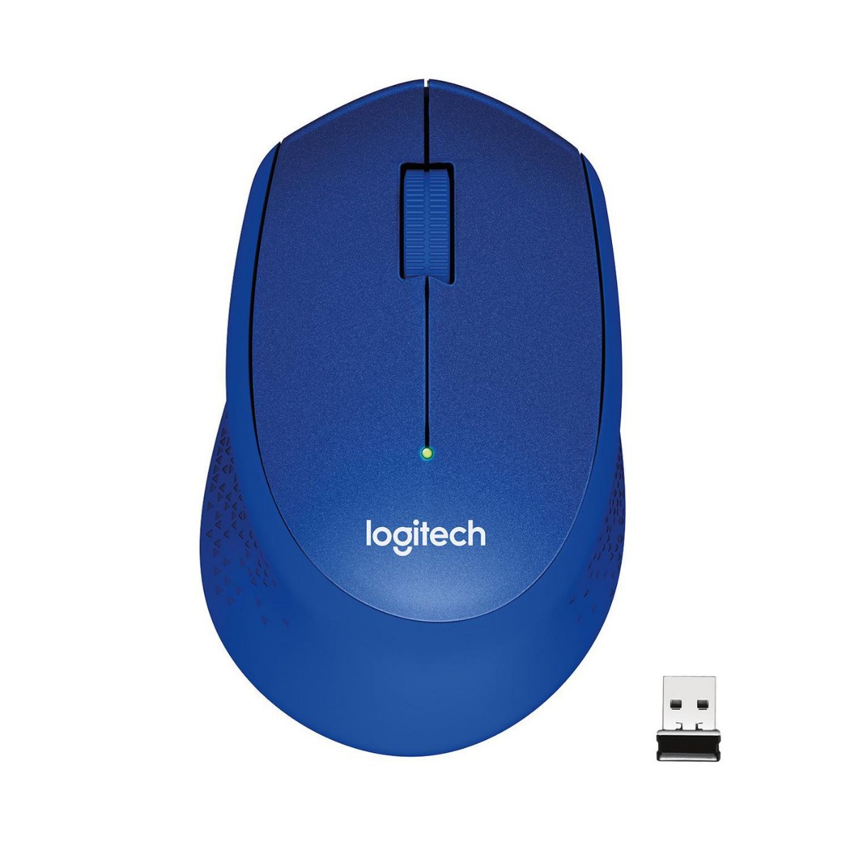 МИШКА LOGITECH M330 SILENT PLUS - RF Wireless, Alkaline - Wireless / Безжична - Blue - PN 910-004910