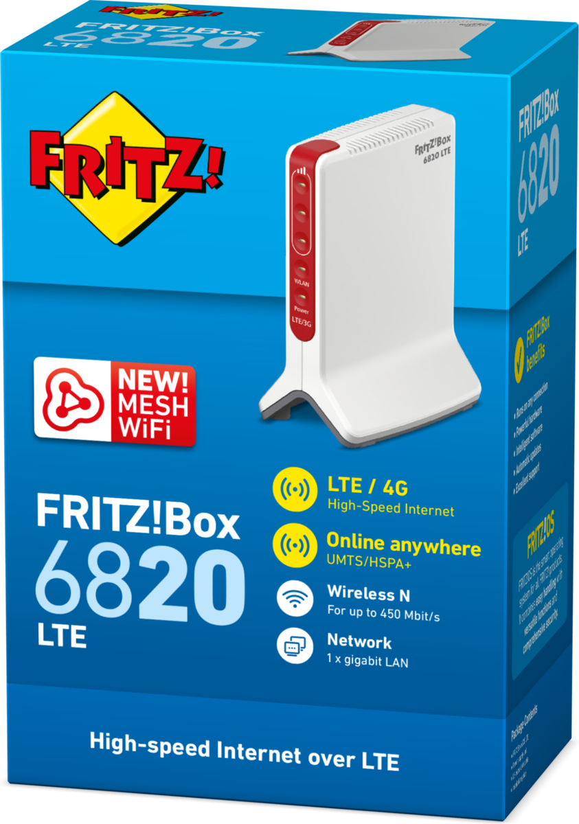 Рутер AVM Router 6820 LTE Red on White - PN 20002906